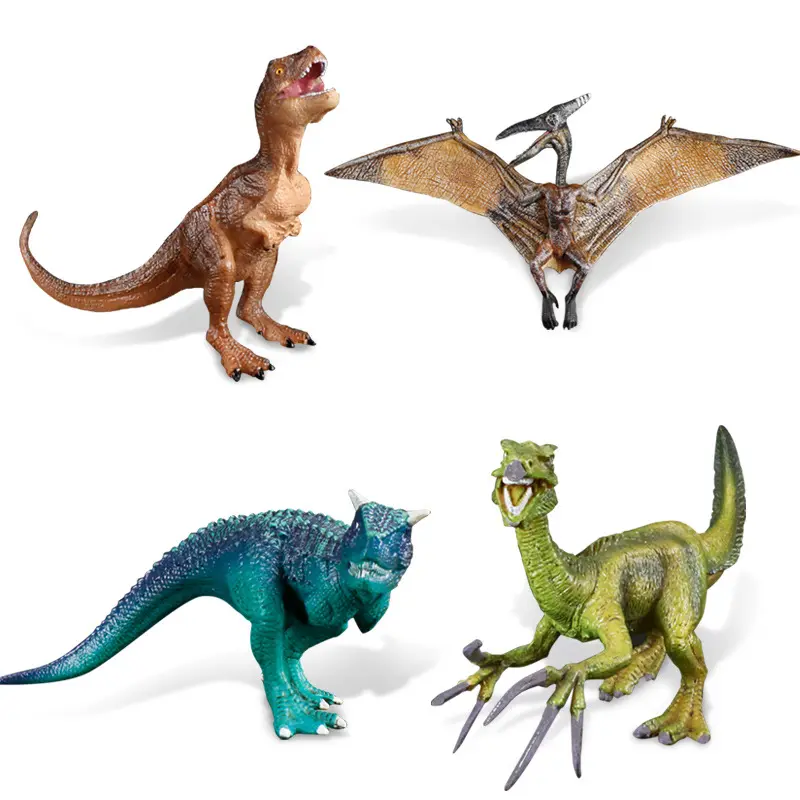 -Tyrannosaurus Rex dinosaurio modelo simulación hoz dragón ala plástico estático sólido juguete animal para niños