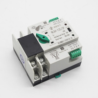 Commutateur de transfert automatique monophasé 2P 220V 100A à double alimentation, transfert rapide PC, capacité de coupure 63A 15kA, 50/60Hz pour applications solaires