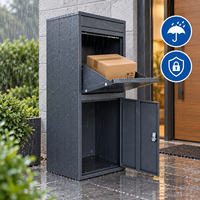 Boîte à colis en métal OEM personnalisée, boîte aux lettres antivol avec serrure pour les commandes en gros