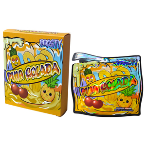 Hộp giấy Mylar đựng hoa khô cao cấp 3.5g, cắt khuôn, phủ hologram, khóa kéo, bóng, in ấn tùy chỉnh, dùng trong công nghiệp thực phẩm - Product Image 2