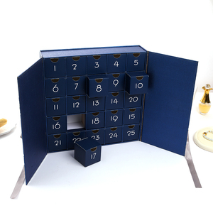 Boîte à tiroirs colorée pour emballage surprise, emballage <span class=keywords><strong>beauté</strong></span>, <span class=keywords><strong>calendrier</strong></span> de l'avent de Noël personnalisé en carton pour cosmétiques et produits de <span class=keywords><strong>beauté</strong></span>, livraison en 25 jours - Product Image 6