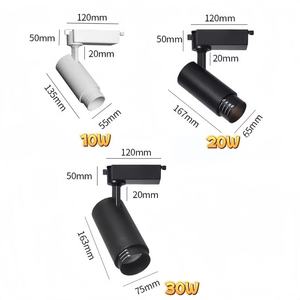 Zoomable góc có thể điều chỉnh LED chiếu sáng cửa hàng <span class=keywords><strong>COB</strong></span> LED theo dõi ánh sáng tại chỗ cho Bảo tàng nhôm Gallery chiếu sáng - Product Image 6