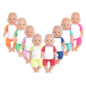 Ensemble T-shirt et pantalon en dacron MSYO pour poupées américaines de 18 pouces - Jouet modèle, jouet en peluche, jouet miniature DIY pour filles - Product Image 2