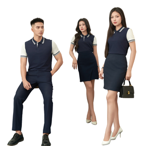 เสื้อยืดโปโลทูโทนใส่สบายสำหรับผู้ชายเสื้อโปโลพิมพ์ลายปักลายตามสั่ง210gsm ผ้าระบายอากาศ - Product Image 4