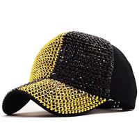 Casquette de baseball ajustable Bling Bling avec paillettes, strass et cristaux pour femmes et hommes