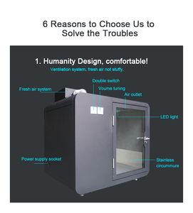 Cabina per Animali Domestici, Stanza Silenziosa per Gatti e Cani, Rifugio Acustico, Cuccia per Dormire - Product Image 4