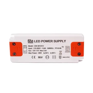 12V 36W CE TUV Certified High Quality Led Power Supply Thin Housing Constant Voltage AC to DC Fireproof Led Driver