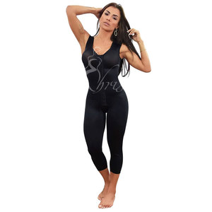 Camiseta sin mangas moldeadora larga Fajas reductoras Mujeres para control de abdomen Bragas moldeadoras de cuerpo de cintura alta - Product Image 4