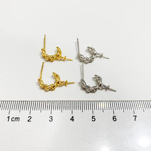 อุปกรณ์ทำเครื่องประดับมุก DIY ตัวเรือนเงินแท้ S925 สำหรับใส่ลูกปัดกลมขนาด 9-13 มม. เครื่องประดับเงินแฟชั่น ต่างหู - Product Image 3