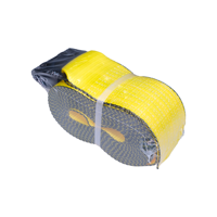 Sangles de treuil 4 pouces 5400lbs WLL pour sangles d'arrimage de ceinture de chargement de camion avec crochet plat