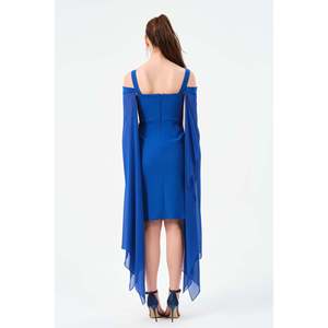 Vestido Casual Azul Saxony para Mujer, Marca DANS, Disponible en Tallas Surtidas 36-42 para Venta al Por Mayor en Comercio Electrónico - Product Image 2