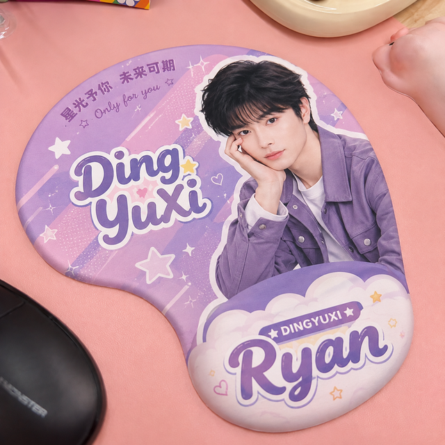 Personalized Ergonomic Mouse Pad With Wrist Cushion for Computer Custom Sublimation Print Photo Logo Rubber Bottom Mouse Mat
