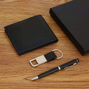 Coffret Cadeau d'Entreprise Personnalisé 2025 avec Logo – Portefeuille, Stylo et Porte-clés pour Homme, Idéal pour la Fête des Pères, Cadeau Promotionnel et Souvenir - Product Image 3