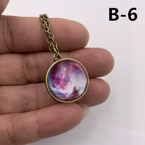 <span class=keywords><strong>Collana</strong></span> Luminosa a Doppia Sfera di Vetro con Sistema Solare e <span class=keywords><strong>Cielo</strong></span> Stellato, Brilla al Buio, Vendita all'Ingrosso N81102 - Product Image 6