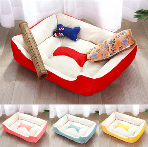 Four Season Solid Classic Eco-Friendly Pet <strong>Bed</strong> Rectangle <strong>Shape</strong> Portable <strong>Dog</strong> Cat <strong>Sofa</strong> <strong>Bed</strong> Nest Waterproof for Medium Animals - Product Image 3