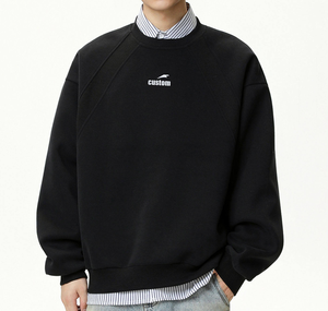 <span class=keywords><strong>Sudadera</strong></span> Unisex con Logotipo Bordado Personalizado al por Mayor, 100% Algodón, Informal, Lisa, Cuello Redondo, <span class=keywords><strong>Sudadera</strong></span> con <span class=keywords><strong>Capucha</strong></span> para Hombre - Product Image 3