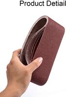 Rouleau de papier abrasif personnalisé en gros Bande abrasive diamantée Bande abrasive large Bande abrasive pour le bois