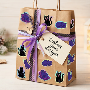 Hoja <span class=keywords><strong>de</strong></span> Pegatinas Holográficas Personalizadas, Pegatinas <span class=keywords><strong>de</strong></span> Vinilo Brillantes Impermeables, Logotipo <span class=keywords><strong>de</strong></span> Marca, Pegatinas Holográficas <span class=keywords><strong>de</strong></span> Arcoíris, Pegatinas Brillantes con Corte <span class=keywords><strong>de</strong></span> Beso Personalizadas - Product Image 4