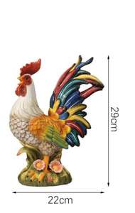 Décoration créative pour la maison et le jardin, décoration intérieure et extérieure, ornements, statue de coq et de <span class=keywords><strong>poule</strong></span>, figurines en céramique, poulets et coqs - Product Image 4
