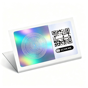 Autocollant holographique de sécurité avec impression de logo personnalisé, code QR, autocollant holographique d'authenticité - Product Image 6
