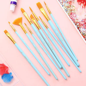 Juego de 4 Pinceles de Pintura Multifuncionales Giorgione Bird' Song Series, de Alta Calidad, con Pelo de Nailon, Acrílico, Óleo, Acuarela y Virola de Aluminio - Product Image 4