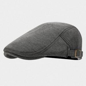 2024 Autumn Winter New Solid Color Jersey Cotton Beret Hat <b>Men</b> Women Casual Fashion Blank Custom Ivy Hat - Product Image 4