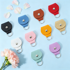 Étui de rangement portable et léger en cuir PU multicolore <span class=keywords><strong>pour</strong></span> médiators de <span class=keywords><strong>guitare</strong></span>/<span class=keywords><strong>basse</strong></span>, avec porte-clés créatif – En stock - Product Image 1