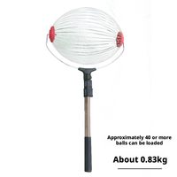 Lavaland SKL-S14 Rouleau de nettoyage professionnel en acier à ressort pour balles de tennis et de pickleball, capacité de 40 balles, entraînement