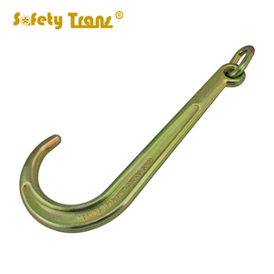 8'' and 15'' Tow <strong>J</strong> <strong>Hook</strong> Yellow Chrome with Ring - Product Image 2