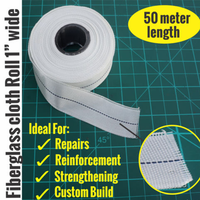 Tissu de fibre de verre ignifuge imprégné de résine époxyde de fibre de filament pour la planche de surf