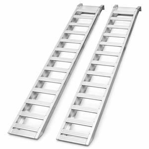 Rampes de chargement en aluminium 94"x15" capacité 10 000 lb, paire avec crochet de fixation pour voiture, remorque, camion, VTT, usage intensif - Product Image 1