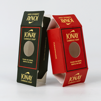 Boîte à savon de luxe en gros, emballage alimentaire pour macarons, desserts, bonbons, papier marbré, carton avec fenêtre et sac en papier