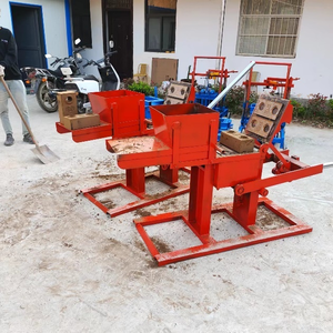 Manual Hydraulic Clay Hollow <strong>Block</strong> Making Machine with Engine &amp; Gear <strong>Brick</strong> Molding Equipment for Construction - Product Image 2