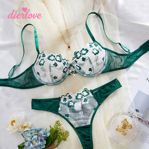 Set Lingerie 2 Pezzi 2026 con Body in Pizzo Floreale Ricamato, Taglie Forti, Reggiseno Traspirante, Design Sottile e Trasparente, Vendita all'Ingrosso - Product Image 2