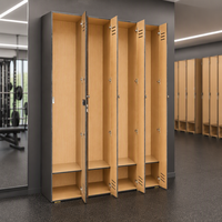 Casier intelligent Brikley pour salle de sport avec serrure RFID, étanche et durable, idéal pour vestiaire et zone de change