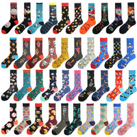 10 paires/lot de chaussettes pour hommes en coton jacquard, chaussettes amusantes et originales pour couples, chaussettes tricotées mignonnes pour femmes
