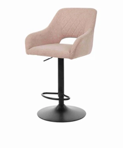 Modern luxury adjustable <b>bar</b> <b>stool</b> with black base, suitable for kitchen, counter, dining room and <b>bar</b> - Product Image 3