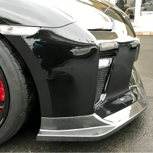 Nouvelle lèvre avant brillante en fibre de carbone style Phoenix à fixer par boulons pour GT-R R35 2017-2025 - Product Image 4