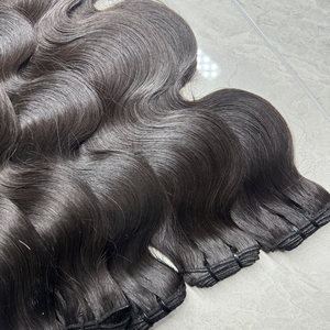 Extensions de cheveux cambodgiens vietnamiens bruts non transformés faisceaux naturels de vague de corps cuticule alignée lâche vague profonde Afro Curl birman - Product Image 5
