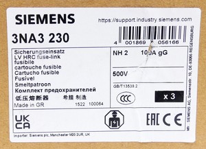 Plc 3x 3na3 230 100a 500vac <span class=keywords><strong>Nh</strong></span> Fuse Block <span class=keywords><strong>Nh2</strong></span> -ไม่ได้ใช้งาน/บรรจุภัณฑ์เดิม- สำหรับสินค้ารับประกัน - Product Image 2