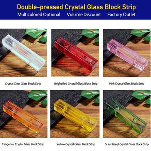 Dải màu thủy tinh gạch khối nghệ thuật trang trí nung thủy tinh gạch phân vùng tường 240x50x50mm màu xây dựng rắn gạch thủy tinh - Product Image 4