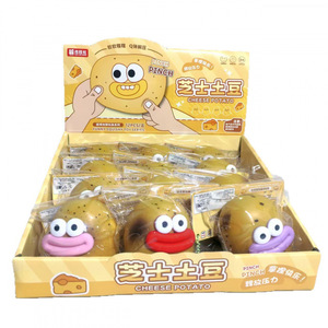 Jouet Squishy en Silicone Souple en Forme de Pomme de Terre au Fromage, Grande Bouche, Anti-Stress, Jouet Sensoriel Fidget pour Enfants et Adultes - Product Image 6