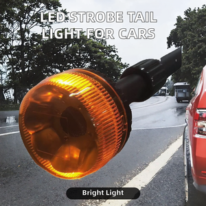 Tesla New <span class=keywords><strong>LED</strong></span> Strobe cảnh báo xoay nhấp nháy phía sau đuôi ánh sáng DRL Dash ánh sáng Phụ kiện cho xe máy xe cực gắn - Product Image 2