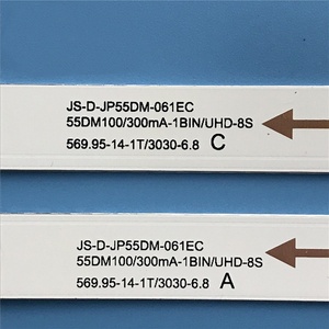Tira de Luz de Fondo para TV HX-NO.1099 de 570 mm, E55DU1000 JS-D-JP55DM-A62EC(71220) 55DM1000 JS-D-JP55DM-C61EC, Retroiluminación LED para TV de Aluminio - Product Image 5