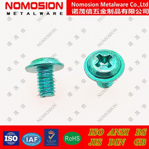 Tornillo de Cabeza Redonda M4, Acero Cincado Verde, para Luminarias - Product Image 5