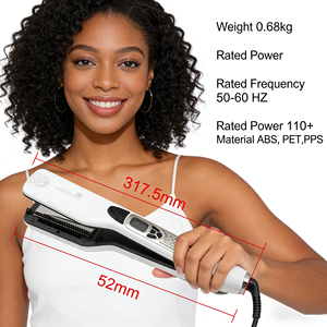 Lisseur <span class=keywords><strong>à</strong></span> vapeur professionnel pour <span class=keywords><strong>cheveux</strong></span> afro 4C, <span class=keywords><strong>fer</strong></span> <span class=keywords><strong>à</strong></span> <span class=keywords><strong>lisser</strong></span> <span class=keywords><strong>à</strong></span> vapeur pour <span class=keywords><strong>cheveux</strong></span> crépus, écran LCD pour boucles naturelles et <span class=keywords><strong>cheveux</strong></span> épais - Product Image 3