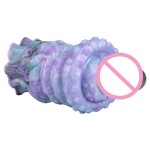LK-7351 Tentacle Donut Fantasy Creature Silicone Male Stroker, Octopus Design, Single Channel, Strong Enveloping Sensation - Product Image 2