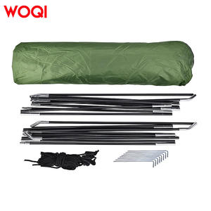 เต็นท์อาบน้ำ WOQI ขนาด 120x120x195 ซม. กันน้ำ เต็นท์เปลี่ยนเสื้อผ้าแบบพกพาสำหรับใช้งานกลางแจ้ง พร้อมเสา สมอบก เชือก สีเขียวทหาร - Product Image 1