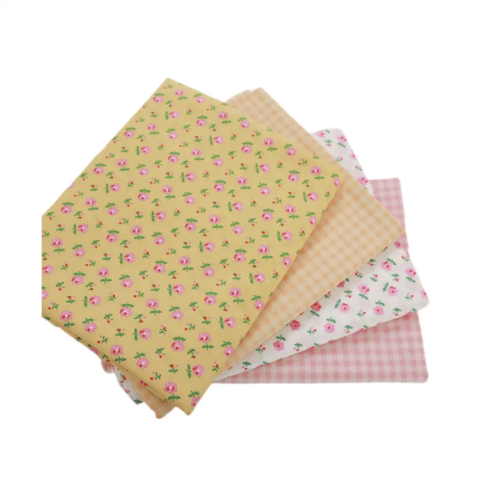 Pattern Small Flower Print Cotton Woven Fabric for Children