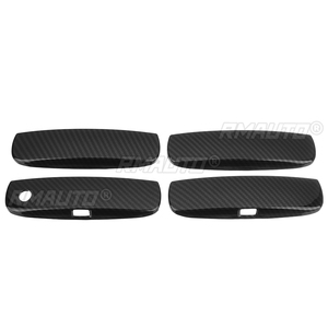 DH0412BK Cubiertas Decorativas para Manijas de Puerta Exteriores de Automóvil, Aspecto Negro/Fibra de Carbono, 4 Unidades, para Dodge Charger 2011-2021 - Product Image 4